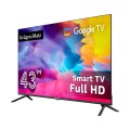 Telewizor LED FULL HD 43" Smart Google TV Kruger&Matz DVB-T2/S2 H.265 Hevc