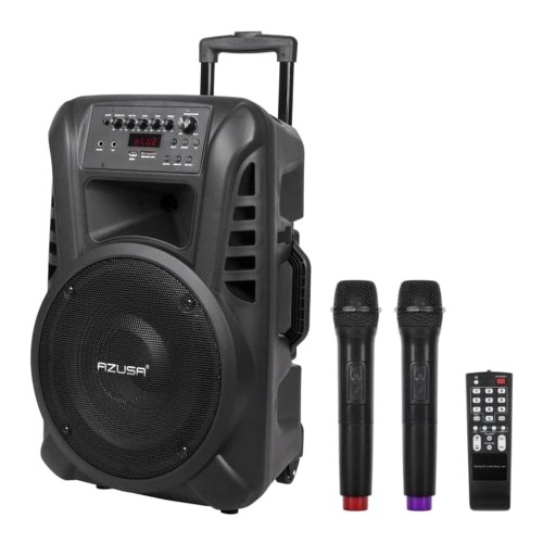 Głośnik Bluetooth 30cm USB mikrofony Karaoke
