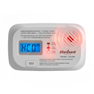 Czujnik tlenku węgla czadu CO na baterie alarm bezprzewodowy