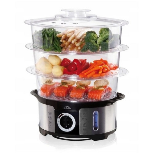 Parowar Eta 12.2L 1000W gotowanie na parze 3 sita ryż i jajka timer para