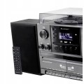 Wieża stereo gramofon Soundmaster odtwarzacz kaset tuner FM USB Bluetooth