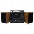 Wieża stereo gramofon Soundmaster odtwarzacz kaset tuner FM USB Bluetooth