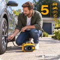Booster rozruchowy jump starter kompresor do kół powerbank LED 3w1 8000mAh
