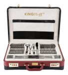 Sztućce w walizce 72 ele 12 osób połysk