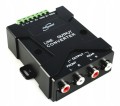 Konwerter poziomu sygnału High Low HiLow 4xRCA cinch Hollywood HLC-4 Remote