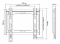 Uchwyt do Telewizora uniwersalny 13''-42'' do 35kg 75x75 100x100 200x200