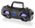 Boombox na płyty CD Bluetooth USB SD MP3 radio GoGEN efekty LED RGB PILOT