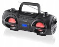 Boombox na płyty CD Bluetooth USB SD MP3 radio GoGEN efekty LED RGB PILOT