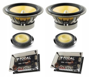 Głośniki samochodowe Focal 165mm 200W stożek zestaw 2 drożny