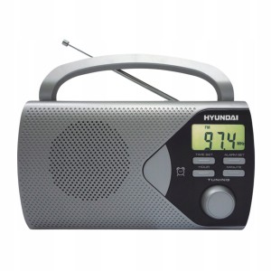 Radio FM AM HYUNDAI Zegar Budzik Sieć i Baterie