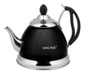 Zaparzacz czarny czajnik stalowy 1L indukcja gaz