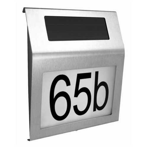 Podświetlany numer domu lampa solarna LED IP44