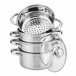 Garnek na parę 24cm 5L 5ele indukcja gaz