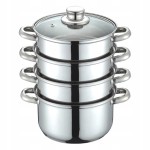 Garnek na parę 18cm 2,5L 5ele indukcja gaz