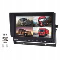 Monitor QUAD 9 cali na 4 kamery rejestrator DVR 12V 24V