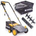Aerator wertykulator do trawy elektryczny 3w1 32cm mocny 2400W kosz 30L