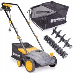 Aerator wertykulator do trawy elektryczny 3w1 32cm mocny 2400W kosz 30L