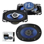 Głośniki samochodowe 4x6'' 2 drożne 100W Peiying