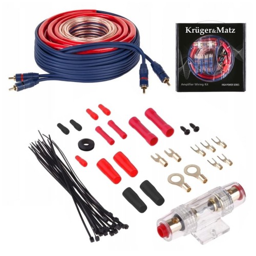 Zestaw kabli przewodów car audio do wzmacniacza tuby radia subwoofera 60A