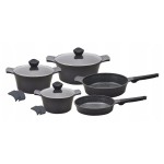 Garnki 12 ele powłoka granitowa indukcja gaz