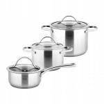 Garnki stalowe ekskluzywne stal 18/10 Indukcja gaz i inne kuchenki
