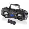 Boombox na płyty CD Bluetooth USB SD MP3 radio GoGEN efekty LED RGB PILOT