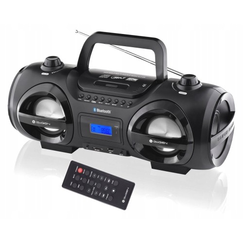 Boombox na płyty CD Bluetooth USB SD MP3 radio GoGEN efekty LED RGB PILOT