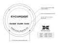 Excursion SX-5C Głośniki samochodowe 13cm 130mm System Compo zwrotnice