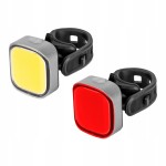 Lampki rowerowe światła LED COB akumulator USB