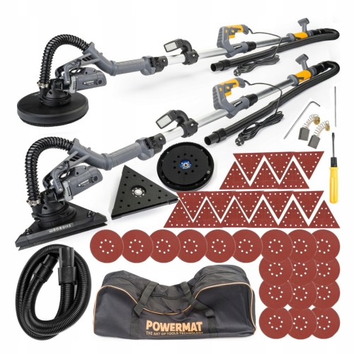 Szlifierka do gipsu 2w1 teleskopowa żyrafa Powermat LED