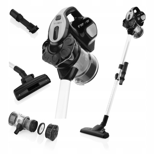 Odkurzacz pionowy bezworkowy HYUNDAI 2w1 600W filtr HEPA