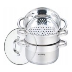 Garnek do gotowania na parze 2,5L 18cm 4ele