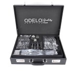 Sztućce w walizce EKSKLUZYWNE 72 ele na 12 OSÓB