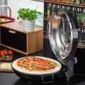 Piec do pizzy kamień średnica 32 cm 400 st.c mocny 1200W 2 łopatki