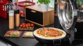 Piec do pizzy kamień średnica 32 cm 400 st.c mocny 1200W 2 łopatki
