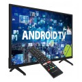 Telewizor smart Android TV 32 cale WiFi Bluetooth DVBT2 aplikacje Netflix