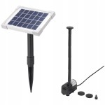 Fontanna solarna pompa do oczka wodnego