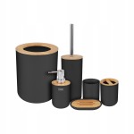 Akcesoria łazienkowe Teesa stal BAMBUS kosz 6L