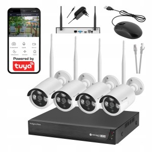 Kamery bezprzewodowe WiFi rejestrator do kamer monitoring aplikacja Tuya