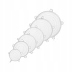 Pokrywki silikonowe 6 sztuk od 6,5 cm do 20,5 cm