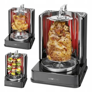 Grill opiekacz kebab rożen do kurczaka szaszłyków 3w1 1400W