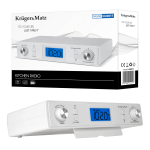 Radio kuchenne KrugerMatz BT podwieszane zegar budzik minutnik LCD