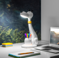 Lampa biurkowa pies pojemnik na przybory szkolne lampka na biurko
