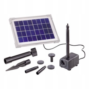 Fontanna do oczka wodnego pompa solarna 300L/h