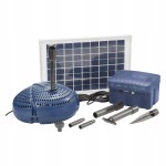 Fontanna do oczka wodnego pompa solarna akumulator