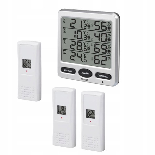 Czujnik temperatury termometr wilgotnościomierz 3 czujniki