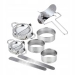 DUŻY ZESTAW do ROBIENIA PIEROGÓW wykrawacz foremka