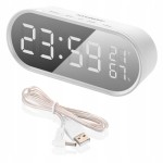 Budzik HYUNDAI zegar ładowarka USB temp wilgotność