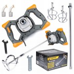 Mieszadło elektryczne do farby i zaprawy 2600W 2x mieszalnik