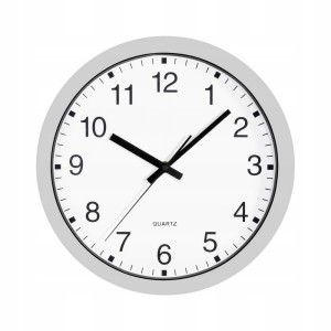 Zegar ścienny Kwarcowy 30cm płynny mechanizm